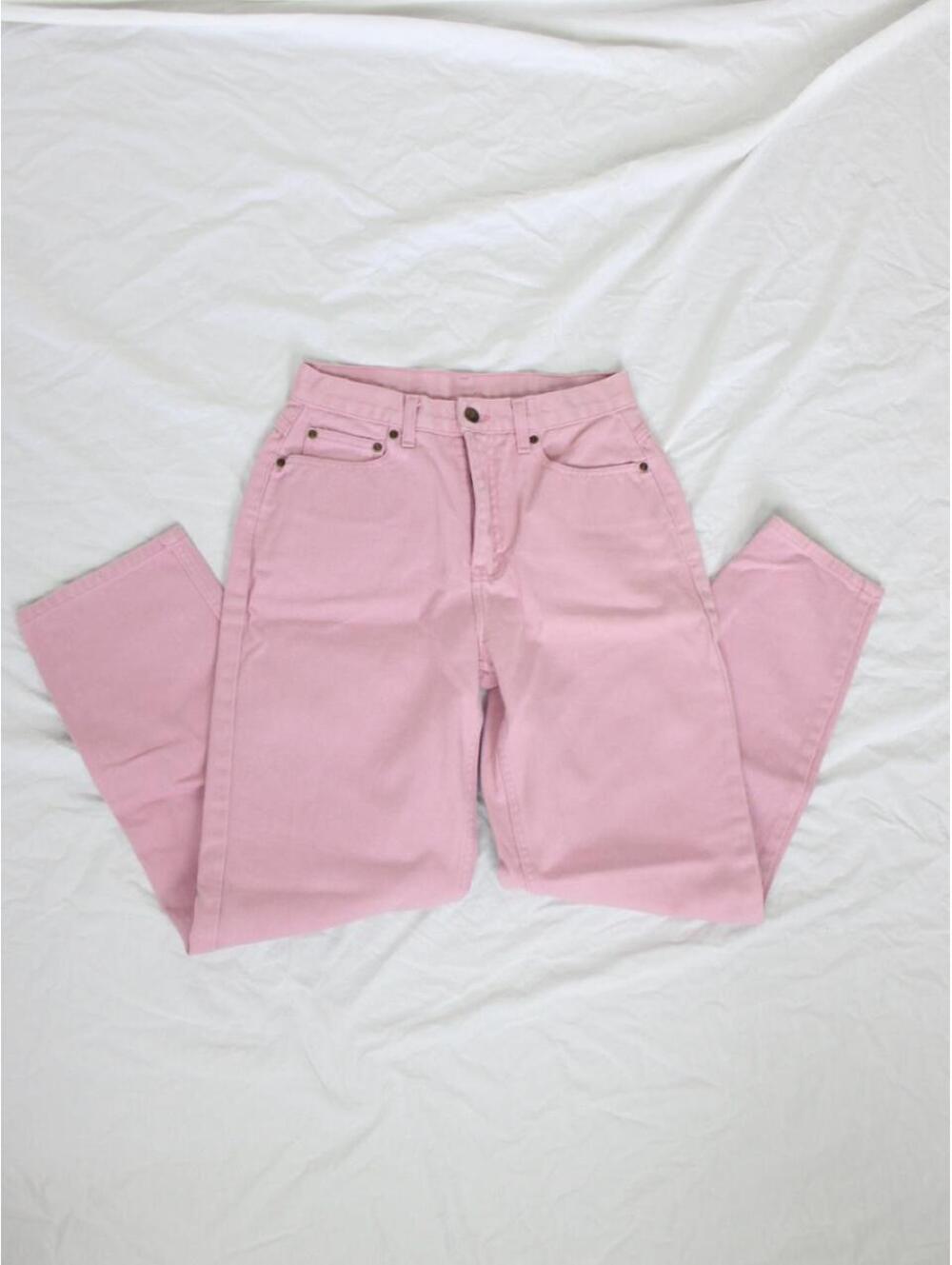 Vintage Jeanology Bubble Gum Pink Denim Jeans. Size 4